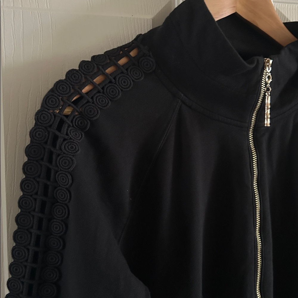 Lilly Pulitzer Womens Black Popover Eyelet Skipper Dress Sz Med Pockets Onyx - Picture 10 of 12